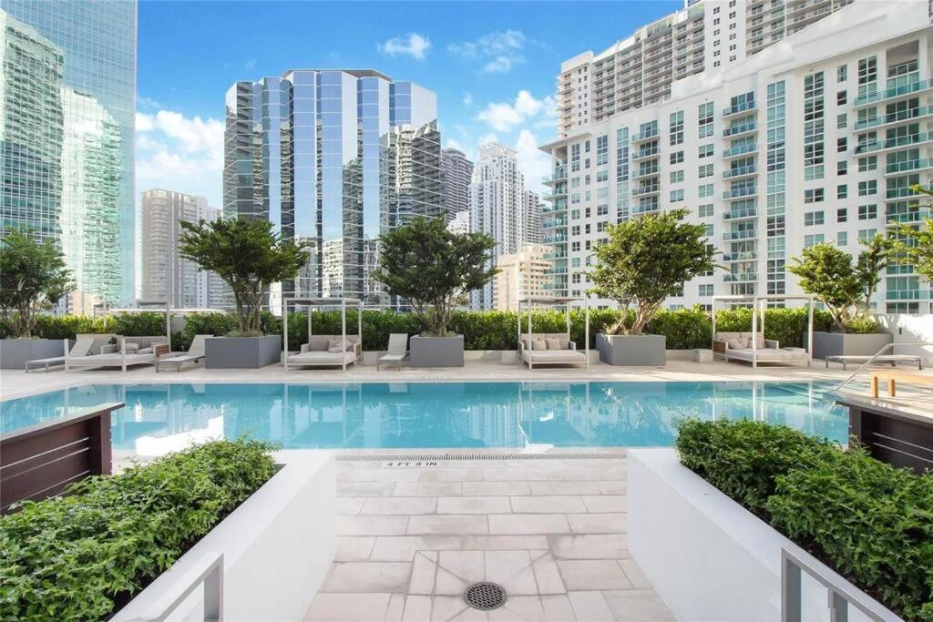 Lovely Upscale Condo Gorgeous View 2Bd 2Bath In Brickell Miami Dış mekan fotoğraf